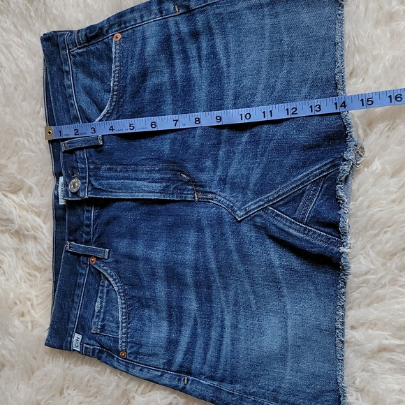 Anthropologie Citizens of Humanity Cutoff Denim Mini Skirt Size 25 - Picture 7 of 9